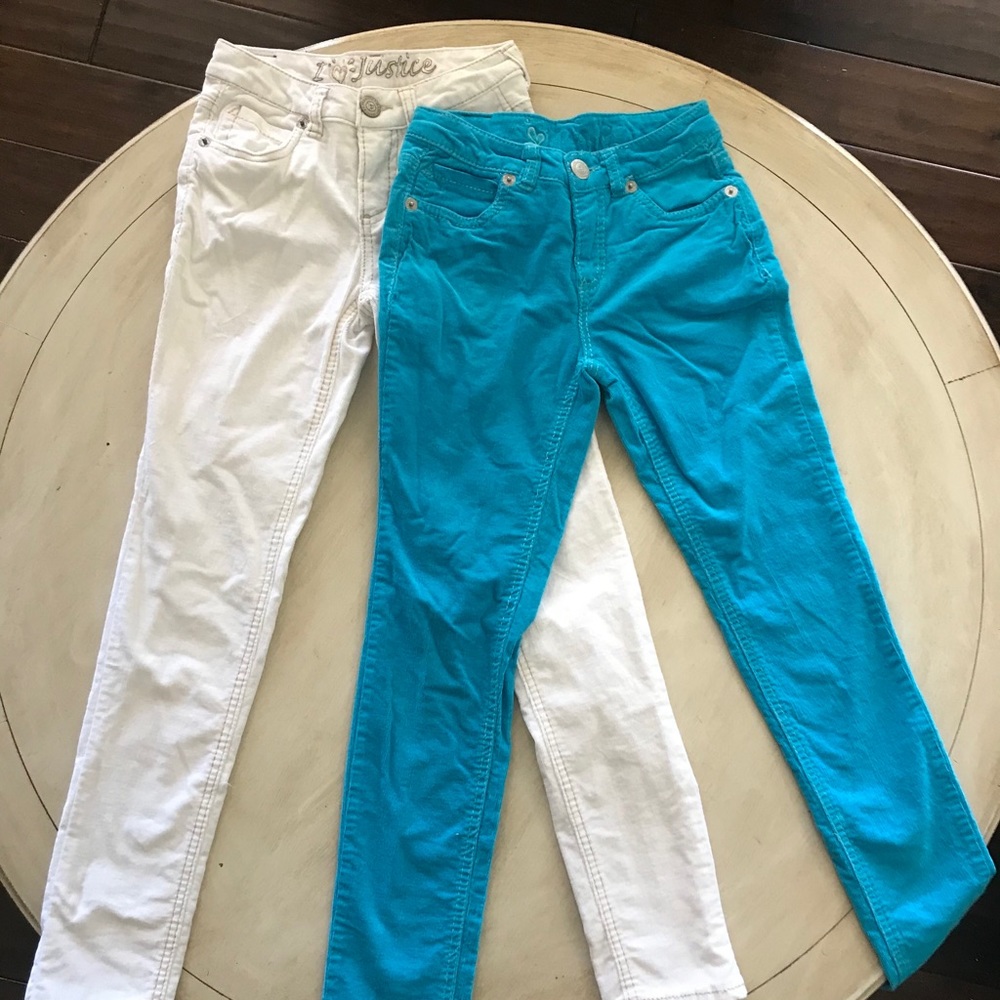 Girls Justice corduroy pants - 2 pair